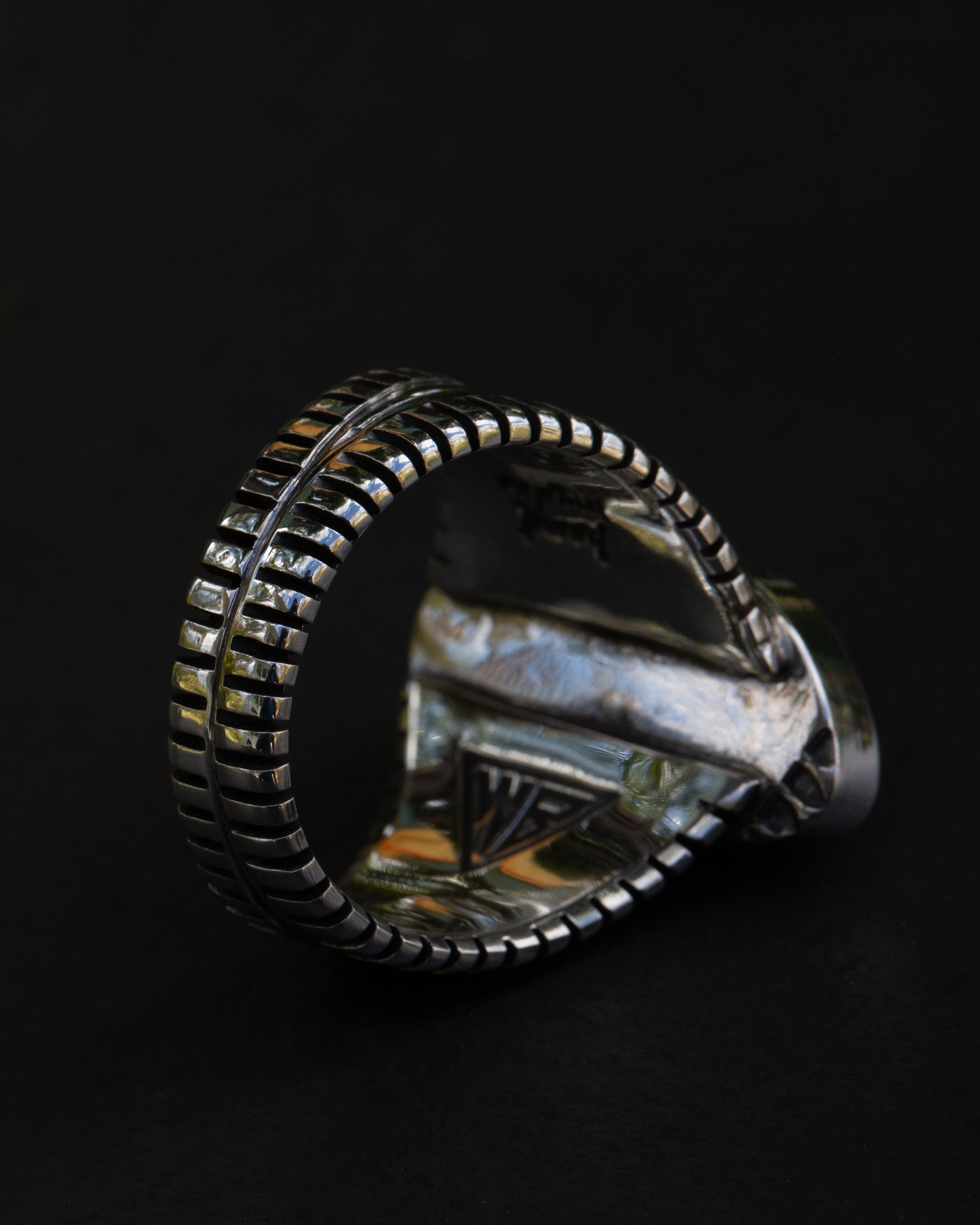 Size 11.5 High Grade San Pedro Variscite Statement Ring