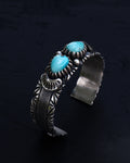 Beautiful Size 5.75" Dry Creek Turquoise Cocktail Bracelet Cuff