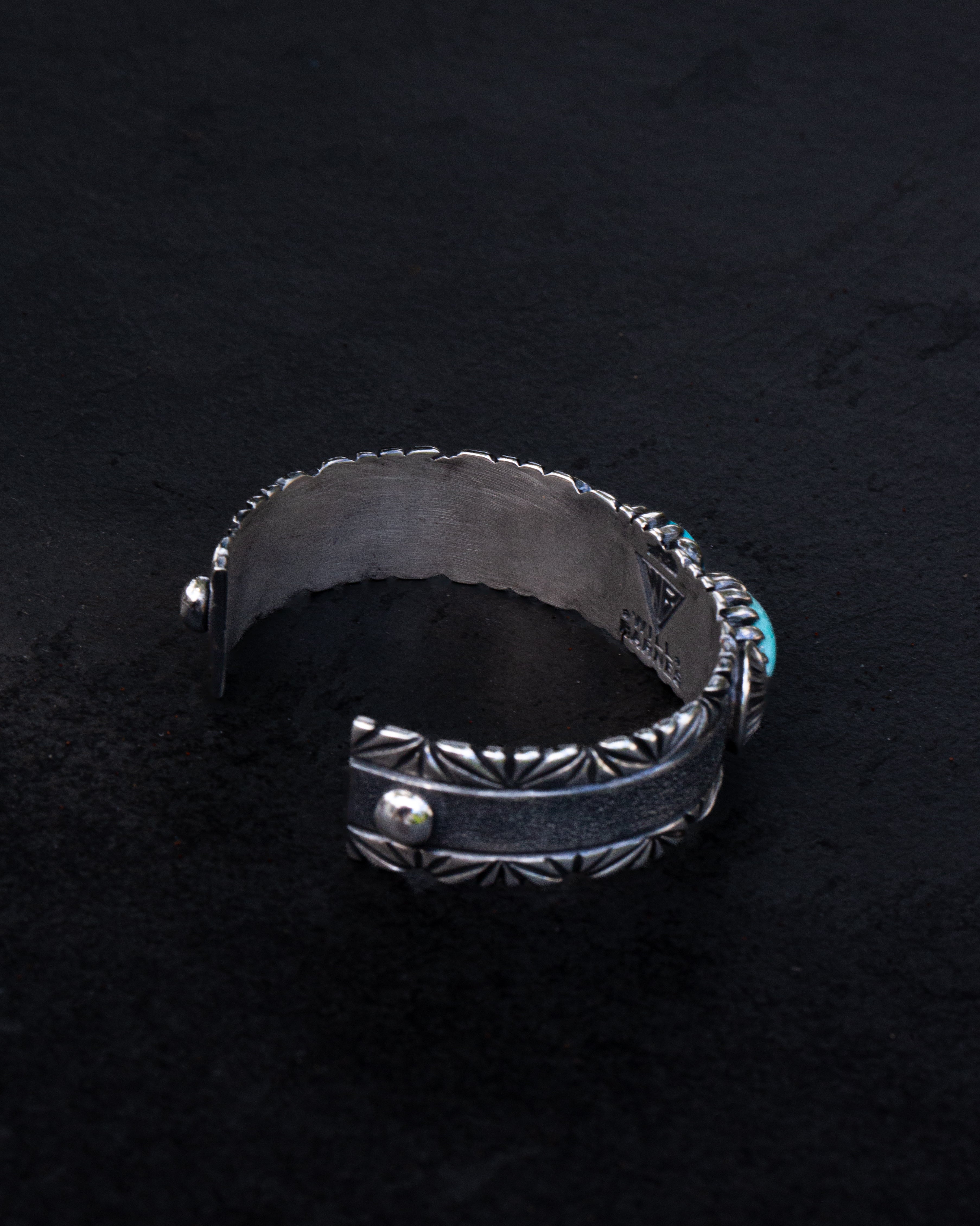 Beautiful Size 5.75" Dry Creek Turquoise Cocktail Bracelet Cuff