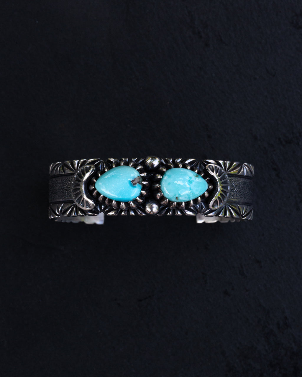 Beautiful Size 5.75" Dry Creek Turquoise Cocktail Bracelet Cuff
