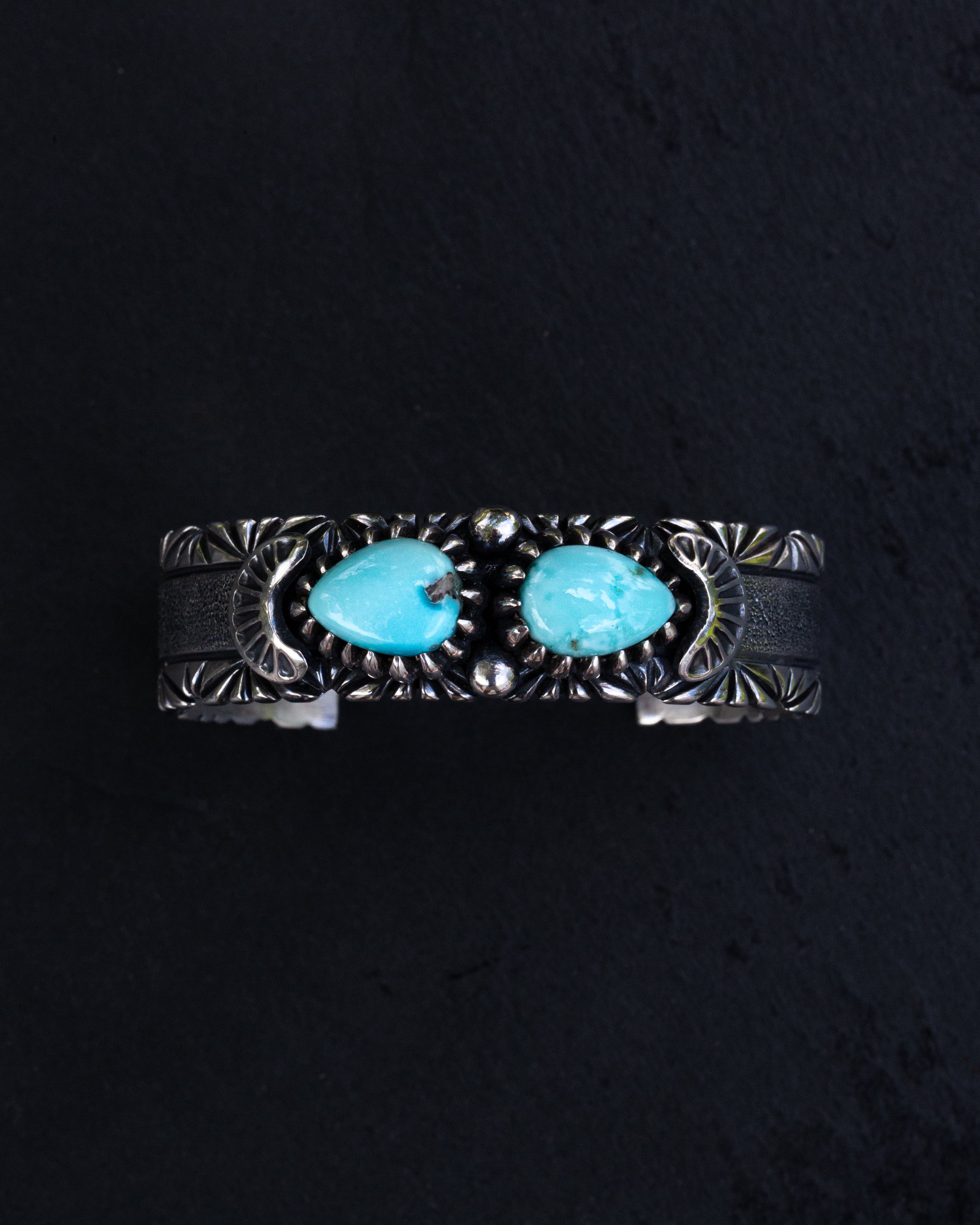 Beautiful Size 5.75" Dry Creek Turquoise Cocktail Bracelet Cuff