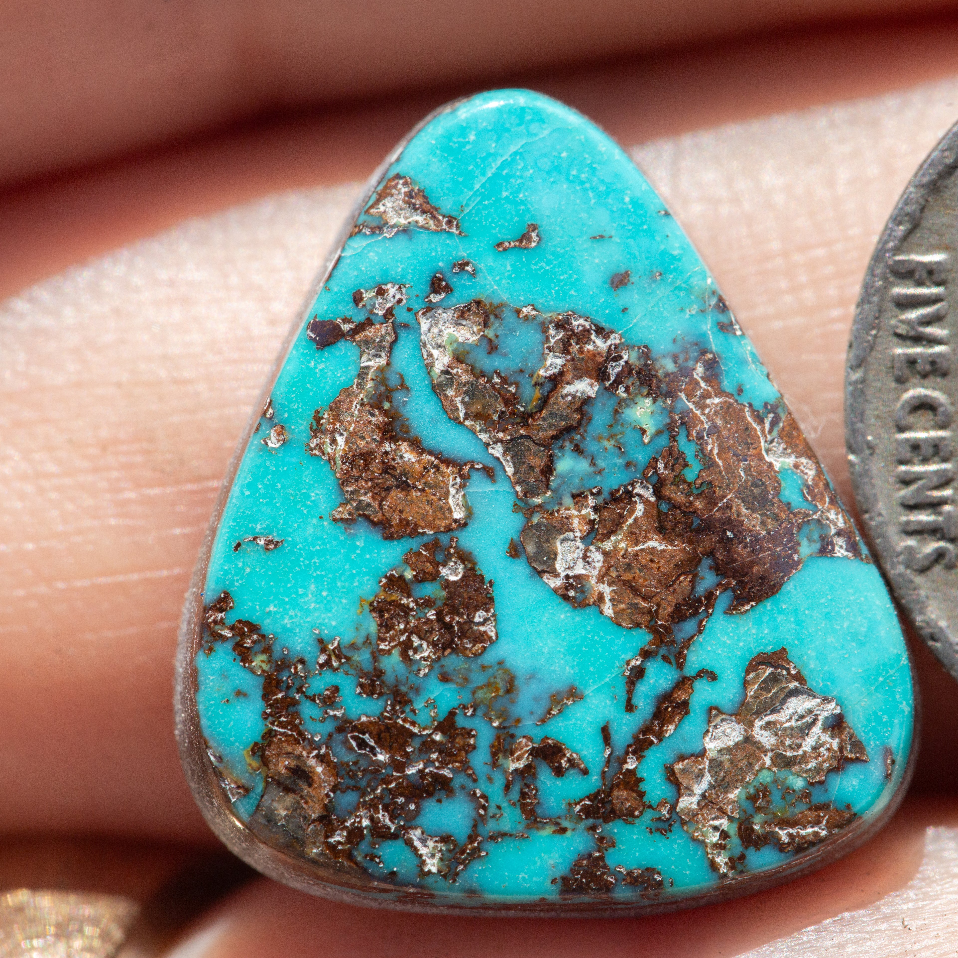 Triangular Shaped Natural Bisbee Cabochon