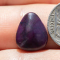 Natural and Beautifully Dark teardrop Sugilite Cabochon