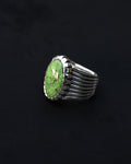 Size 10 1/2 Fish Tail Design Hand Chased Statement Ring