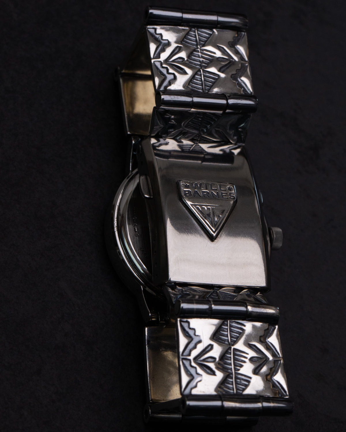 Handmade Stamped Sterling Silver Watch Band Size 7 1/4" - 7 3/4" (read description)