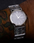 Handmade Stamped Sterling Silver Watch Band Size 7 1/4" - 7 3/4" (read description)