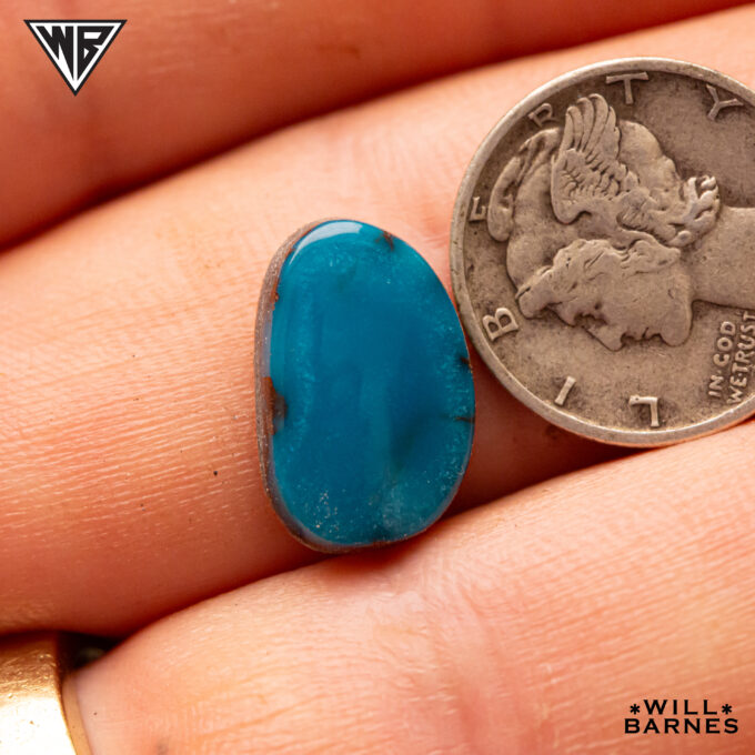 High Grade Egyptian Turquoise Cabochon (s.) 15 x 10
