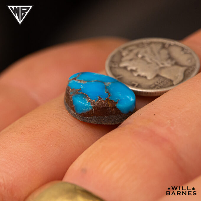 High Grade Egyptian Turquoise Cabochon (s.) 15 x 12