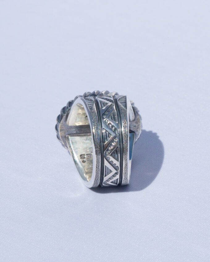 Size 10.5 Palomino Variscite Statement Ring With Castellated Bezel